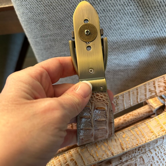 Charlie Lapson Tan Crocodile-Leather Women's Bag - Picture 9 of 12